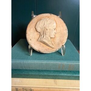 Antique Neoclassical Bas-Relief Portrait – In Style of William Theed the Younger